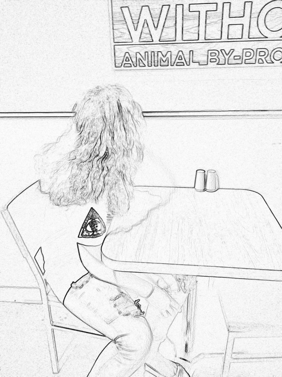 People, Chalk Out, Illustration, Adult, Woman