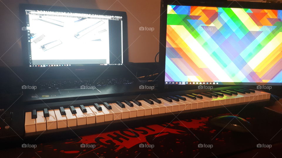 Music, Piano, Keyboard, Electronics, Technology