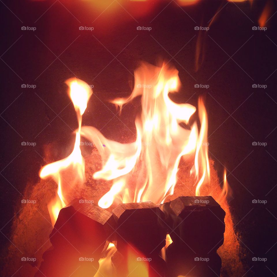 Flame, Hot, Bonfire, Heat, Fireplace