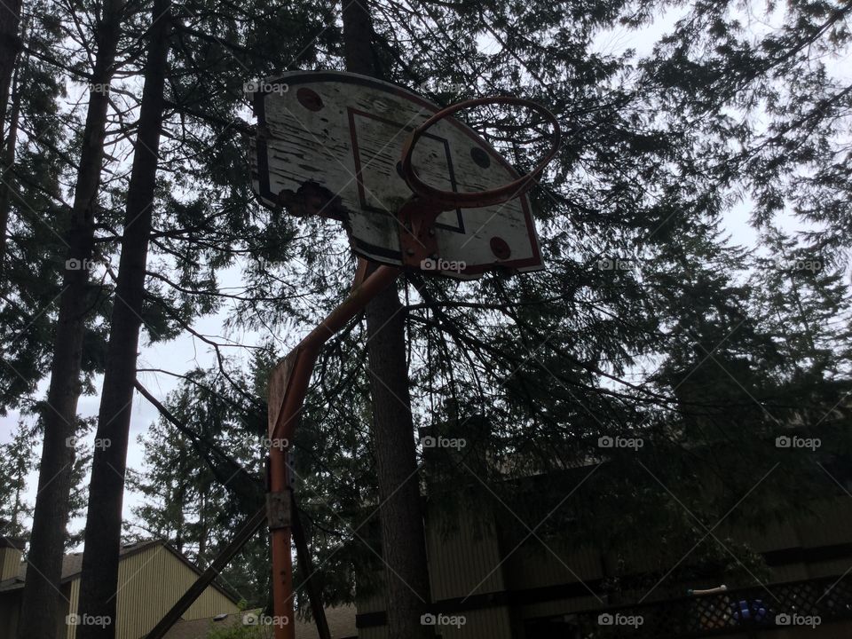 Decrepit Basketball Hoop