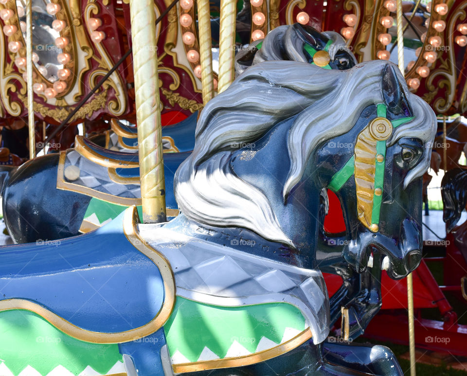 Carousel horse at the state or county fair