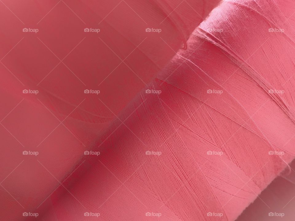Close-up of pink spool