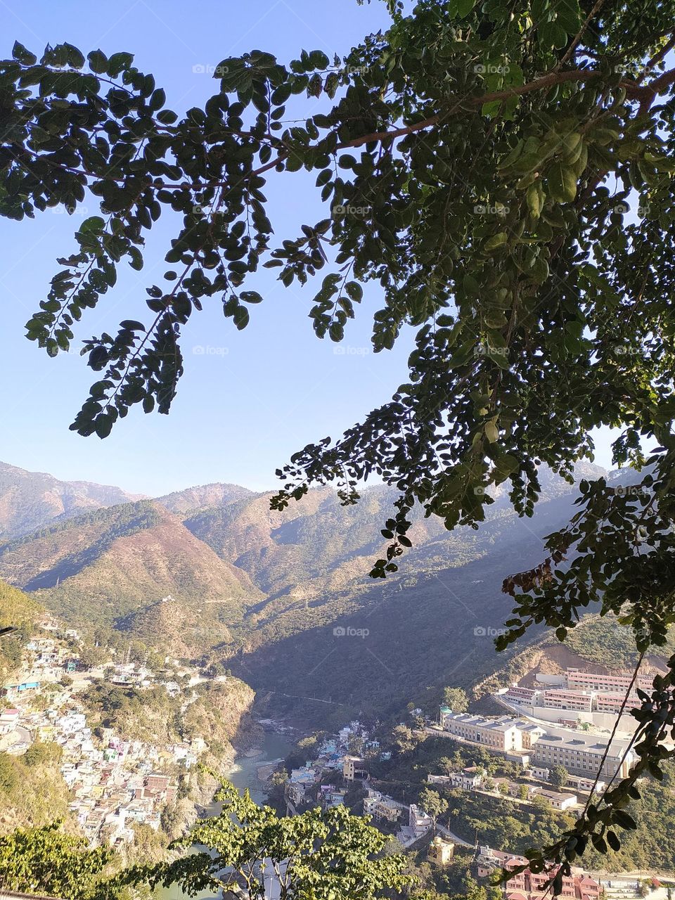 View of Devprayag from a height