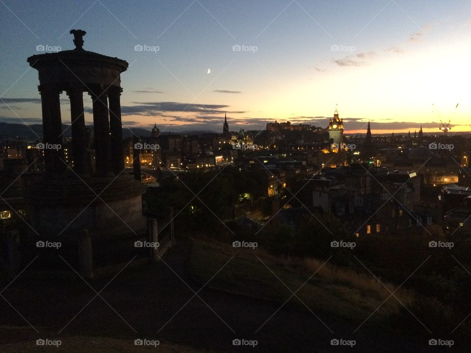 Calton Hill - Scotland. This was taken while backpacking in Scotland, on Sept 2015.