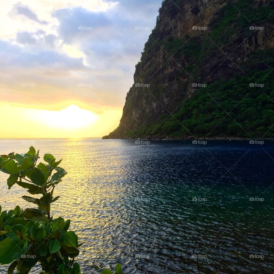 Sunset in St. Lucia