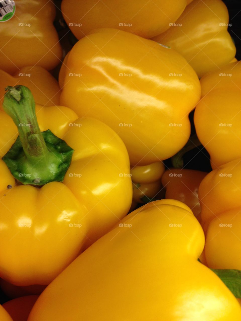 Bell pepper. Yellow bell pepper