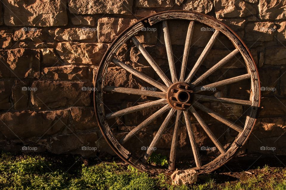 Vintage wagon wheel