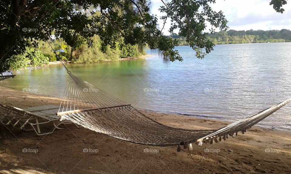 relaxing in paradise