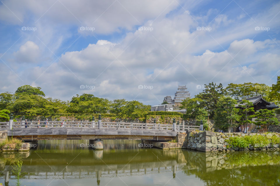 Bridge At Himeji Castle Japan