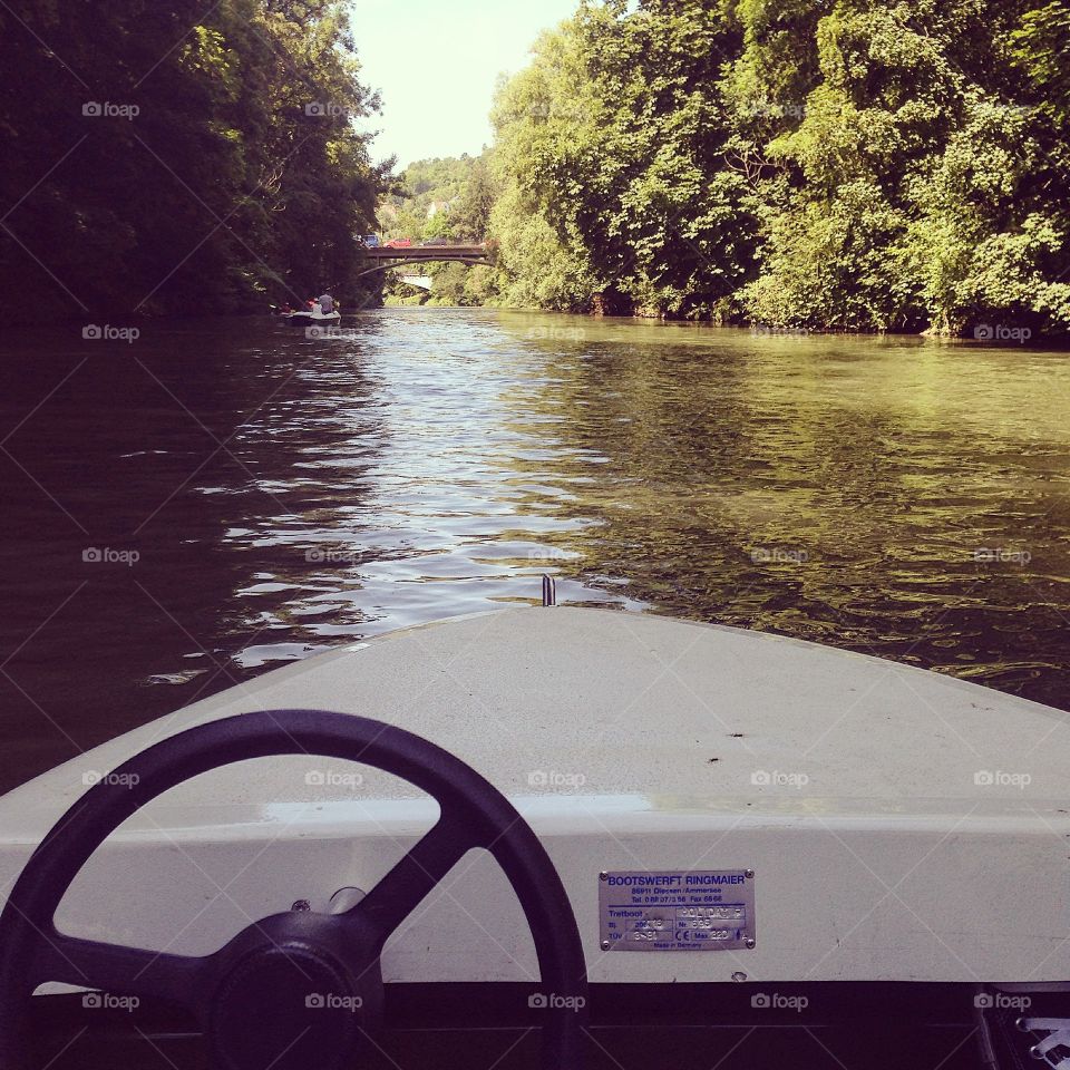 Boat ride on River Neckar