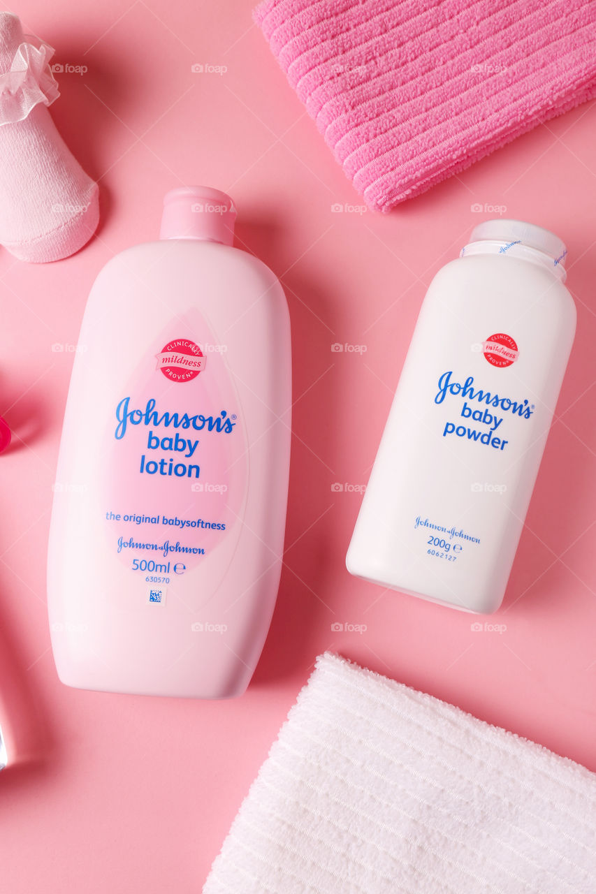 Johnson’s baby lotion and baby powder 