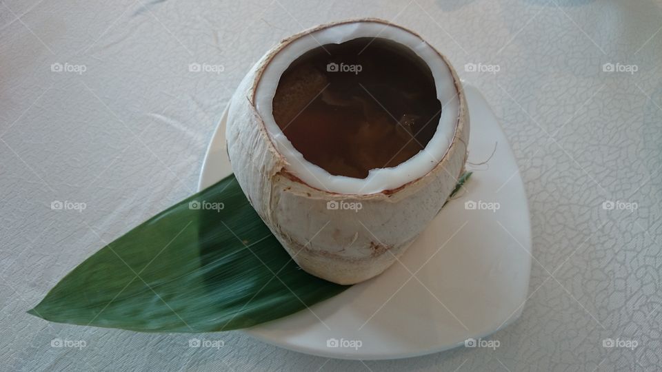 Coconut Herbal Fish Soup