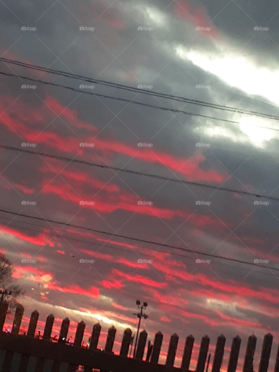 sky on fire