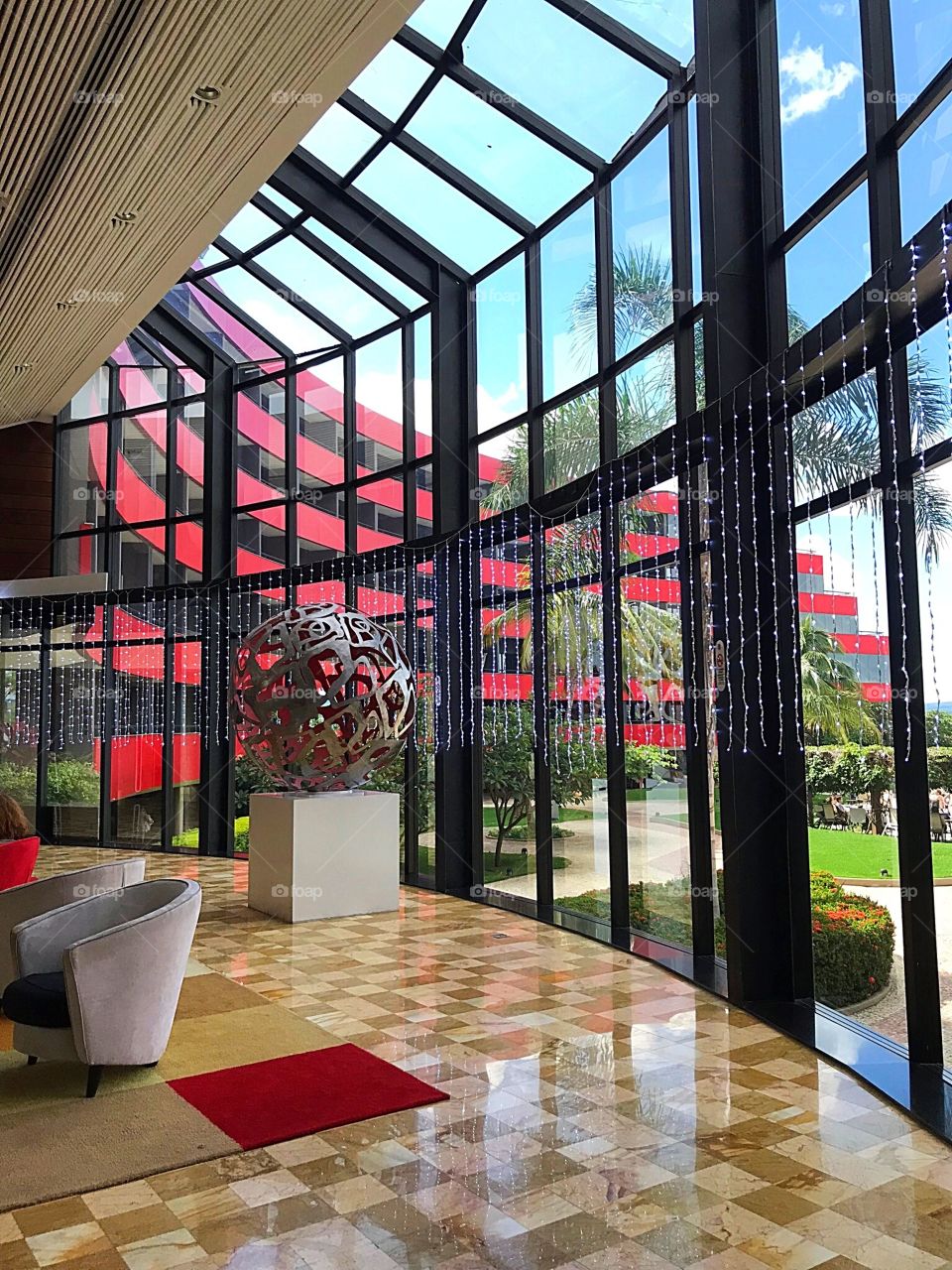 Lobby of the Royal Tulip Brasilia Alvorada, in Brasilia / Distrito Federal - Brazil.