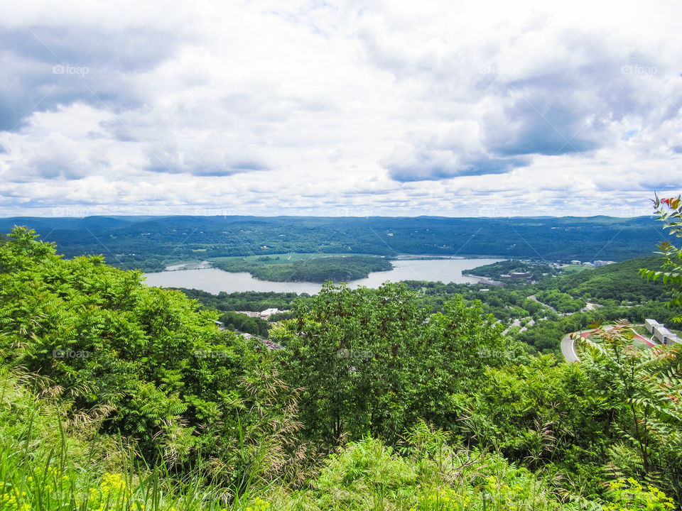 Highlands, New York, sun, sky, clouds, mountains, river, nature summer, top of the mountain , Landscape, view, panoramic view,