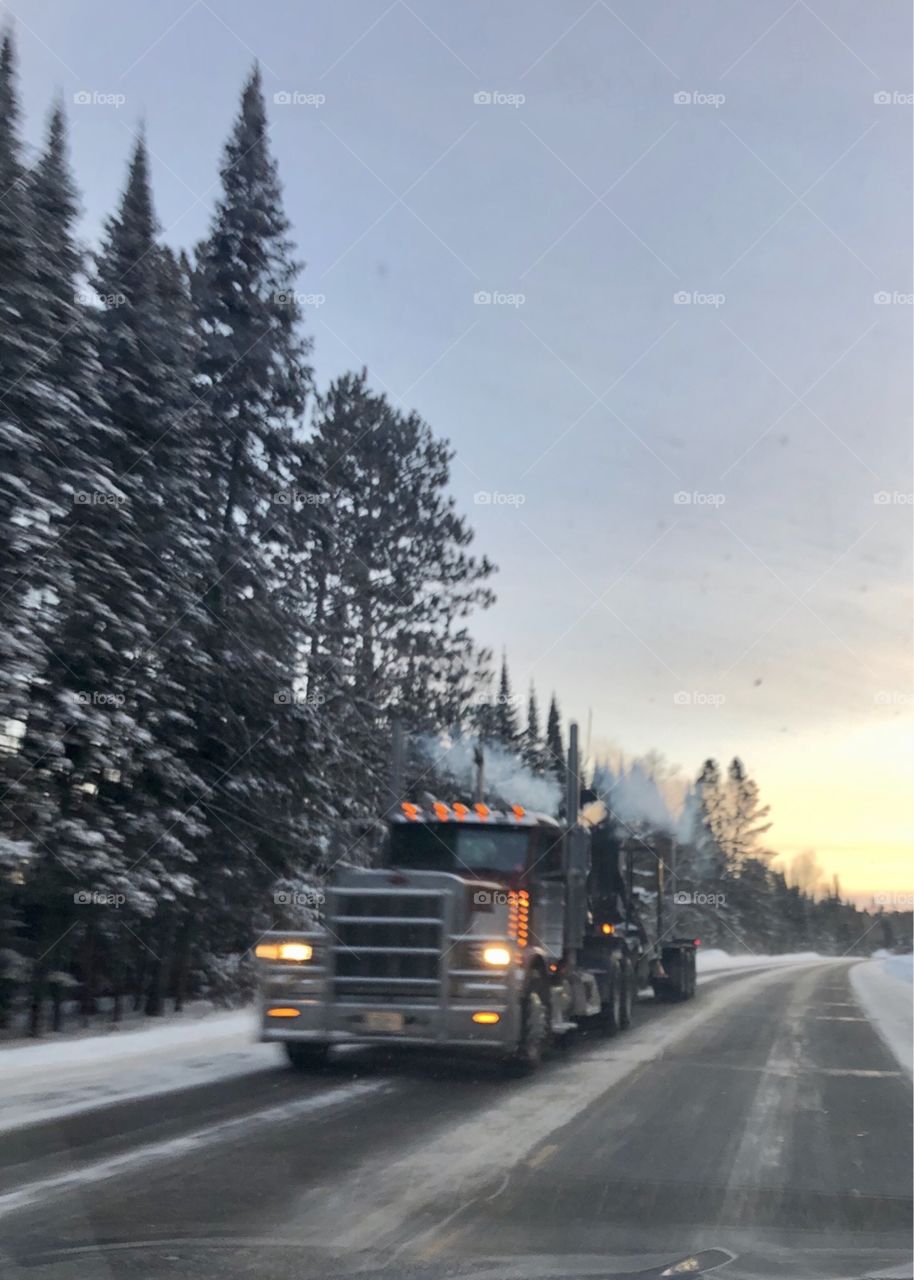 Snowy Truck Trip