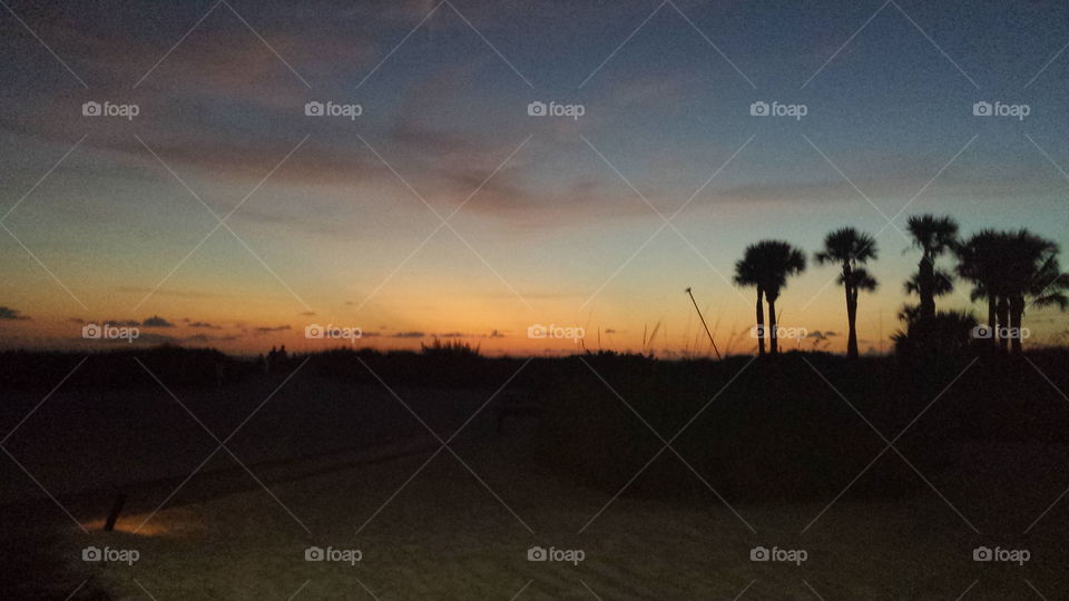 sunset siesta. sunset on siesta key