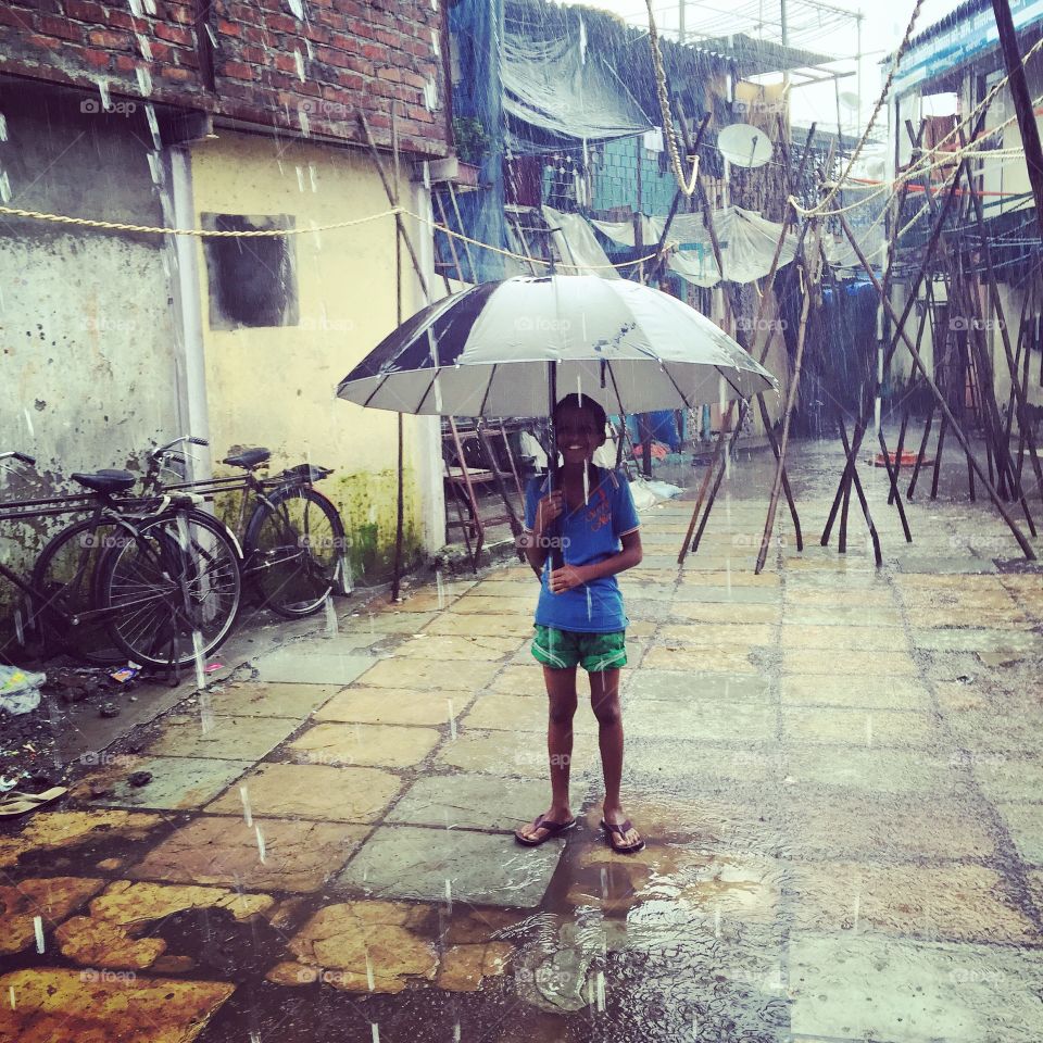 Rainy day in Dhobi Ghat Mumbai
