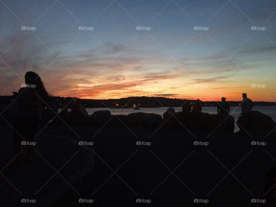 Sunset in Rockport ma