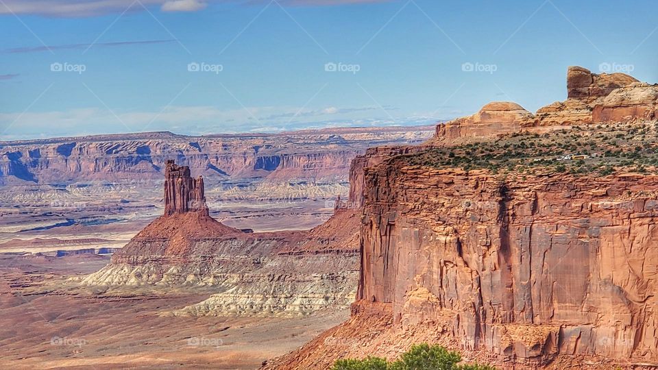 Canyonlands National Park,  Utah View of deep canyons and wonderful scenery.