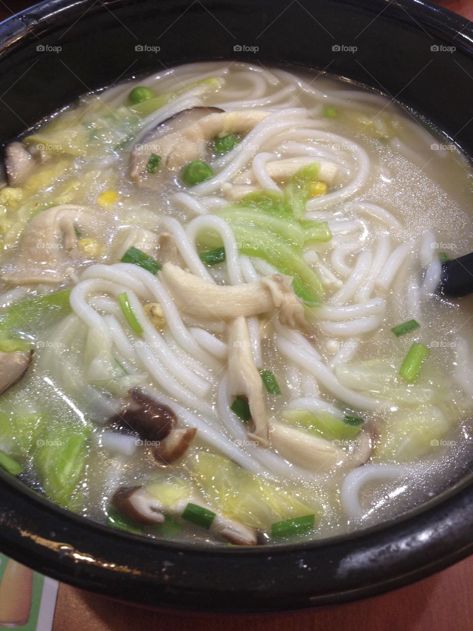 Traditional ramen soup