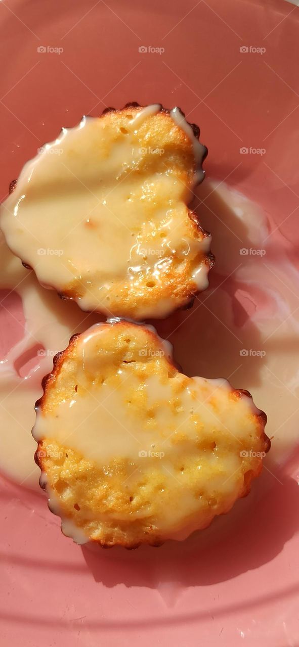 heart shaped cheesecakes