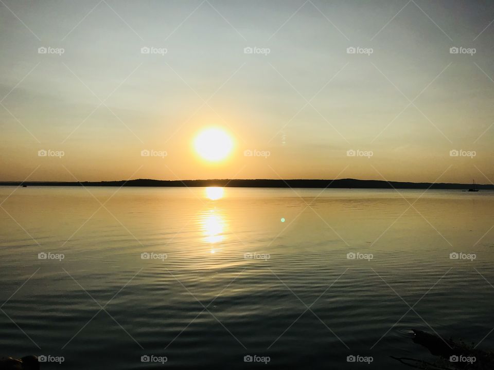 Sunset on the lake