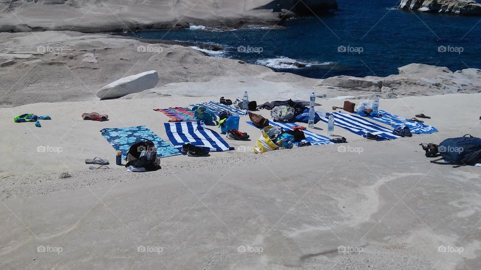 By the sea in Milos