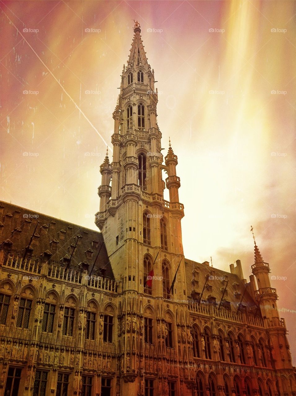 Brussels Town Hall in the Grand Place (Grote Markt)