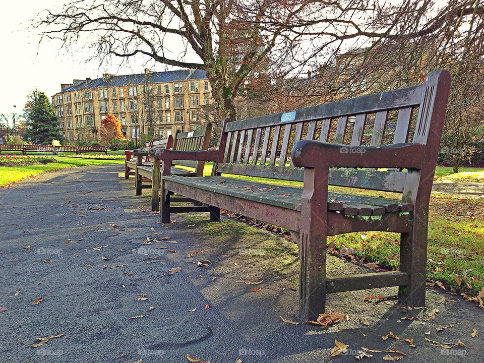 park autumn bench benches by robinseet