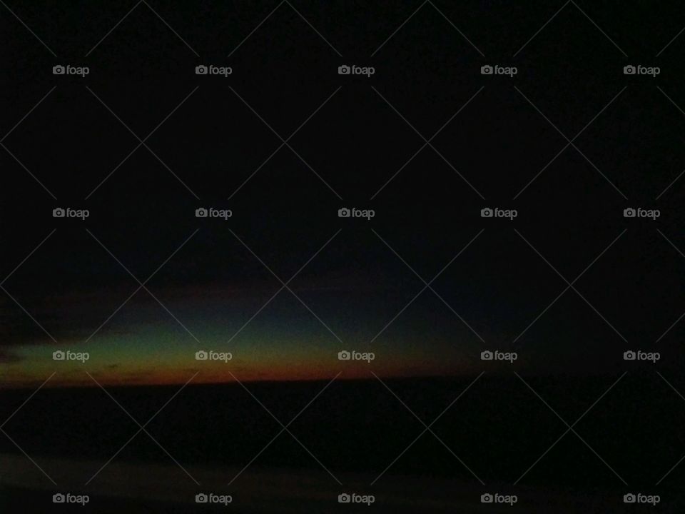 multi colored lake sunset