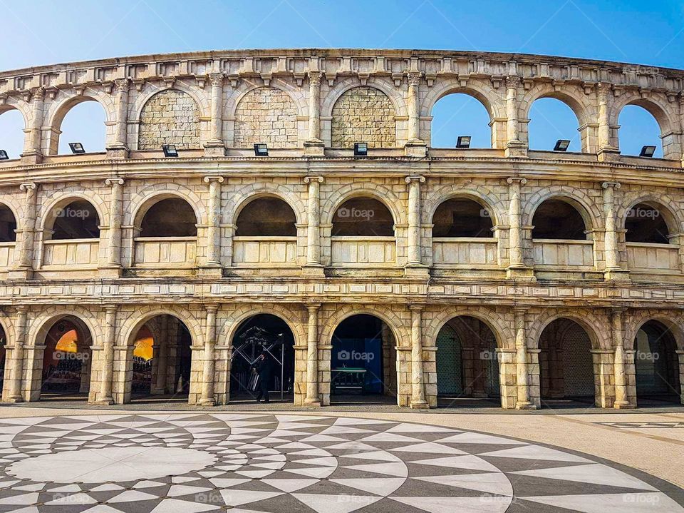 Amazing inspired Collosseum of Italy  in Macau Fisherman's Wharf