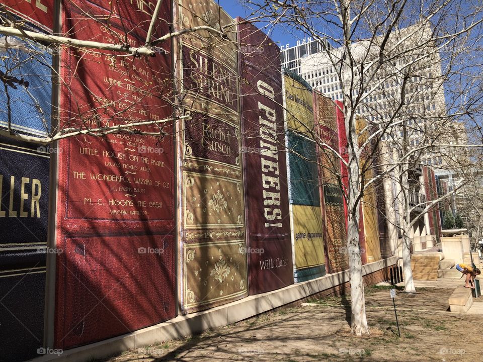 Kansas City Library Wall of Books