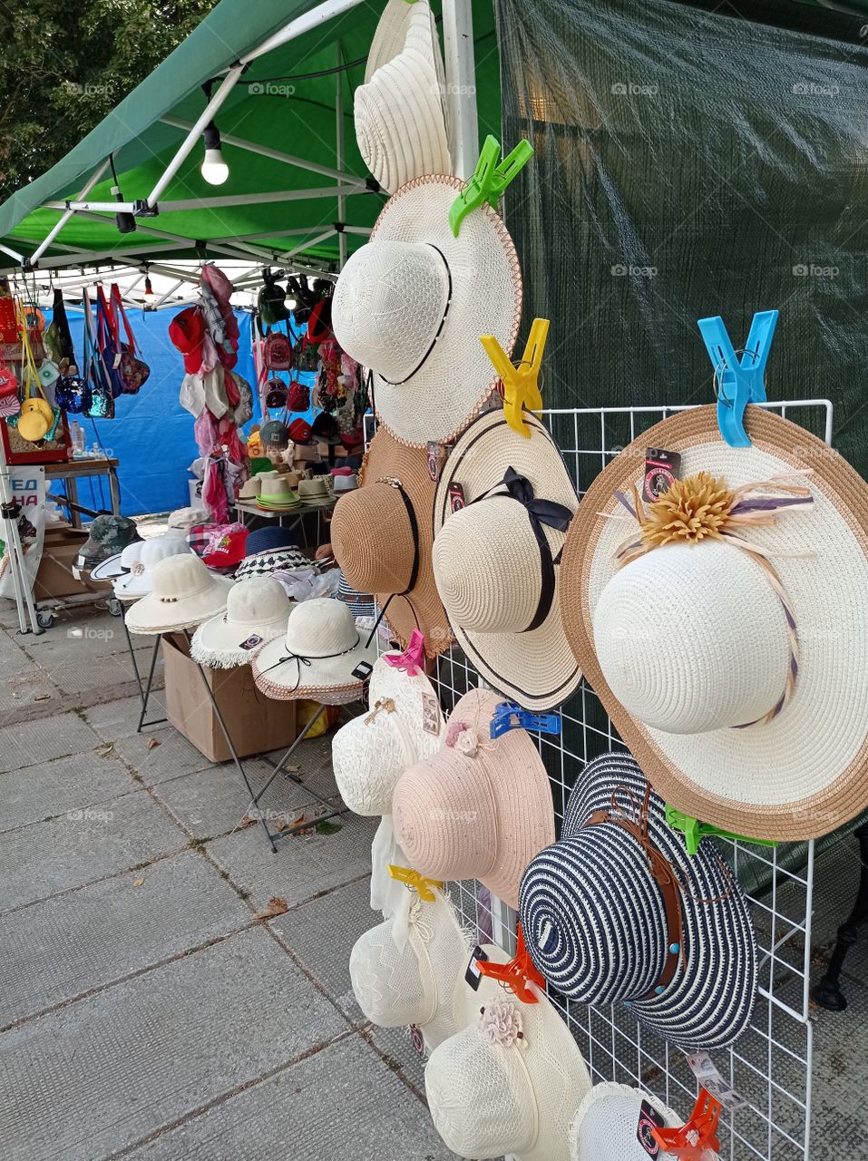 Hats sale on the street
