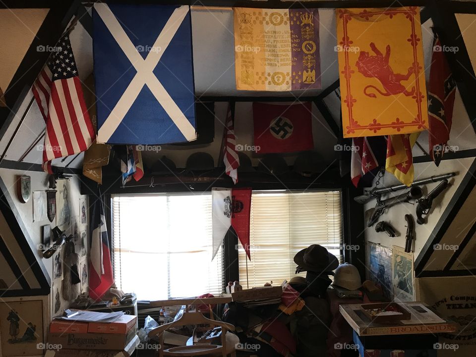 Inside the war gaming/militaria collection room. An extraordinary place to retreat to when the burden of the world is too heavy bear.