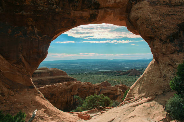 View of Arches through Partition Arch