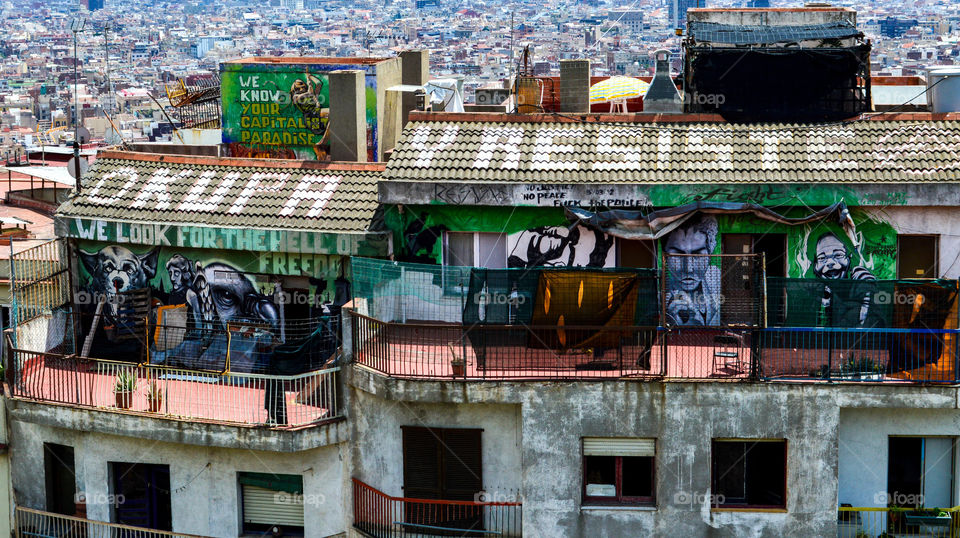 Graffiti Barcelona Spain  