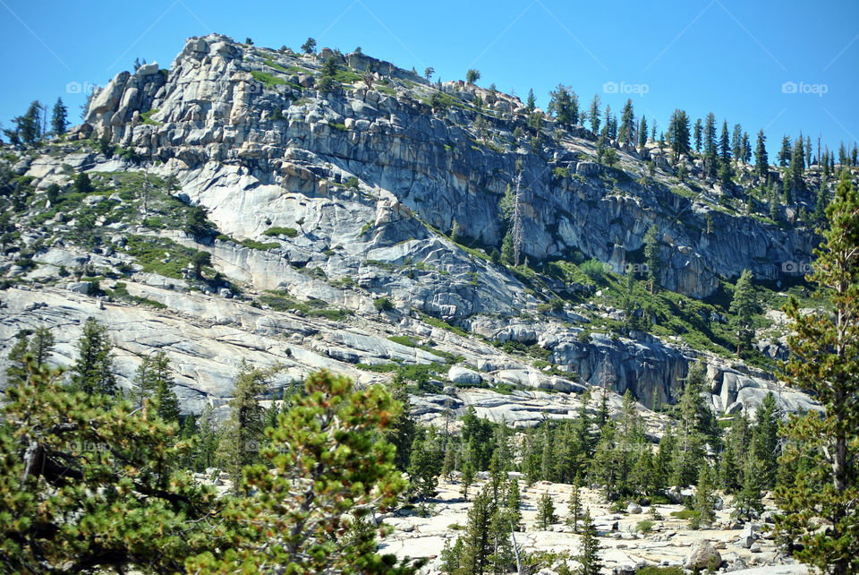 View at tenaya canyon california