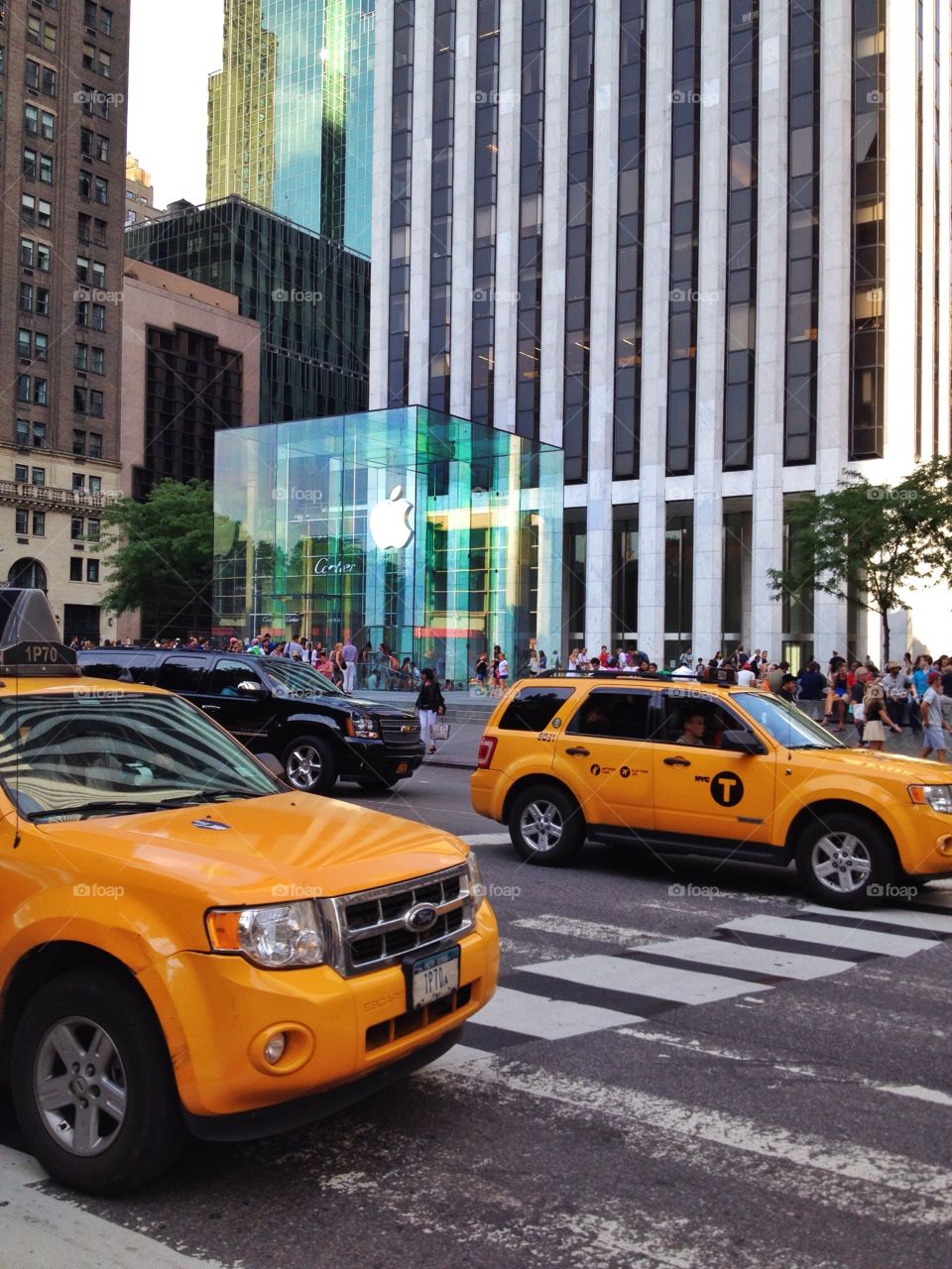 Apple Store in New York city. Apple Store in New York city near central park and in the middle of the manatthan