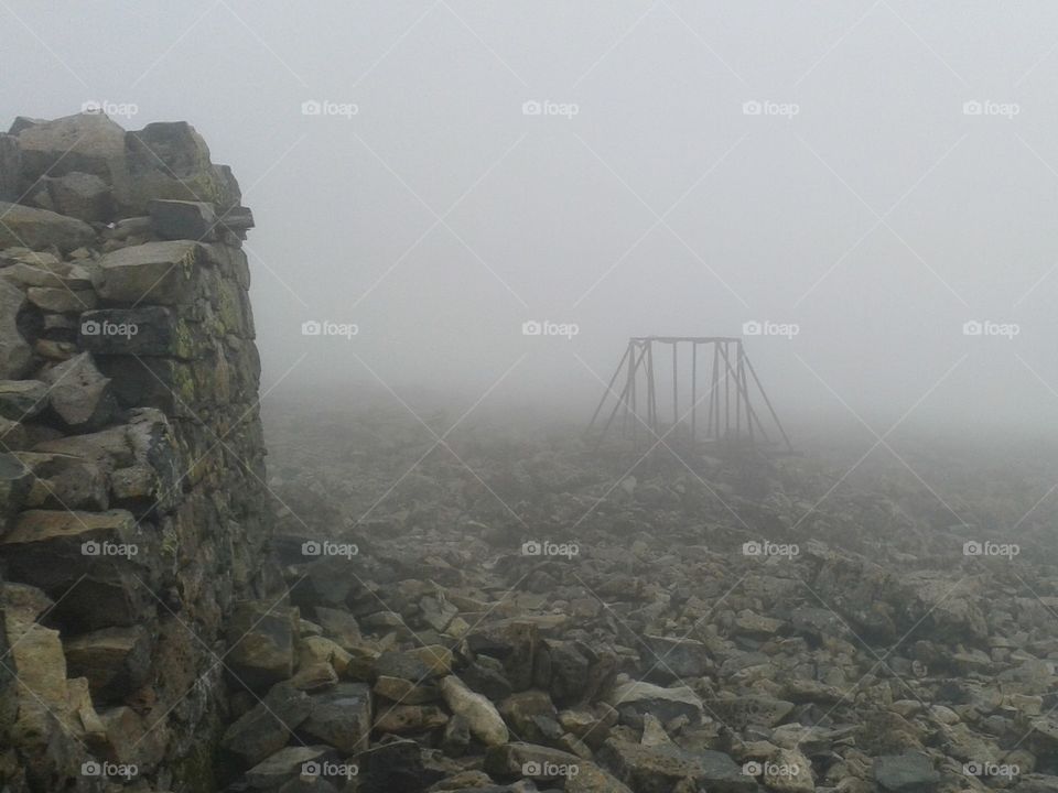 Fog Atop Ben Nevis
