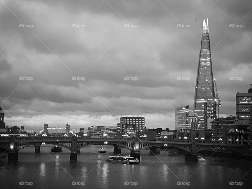 London in stunning black and white. 