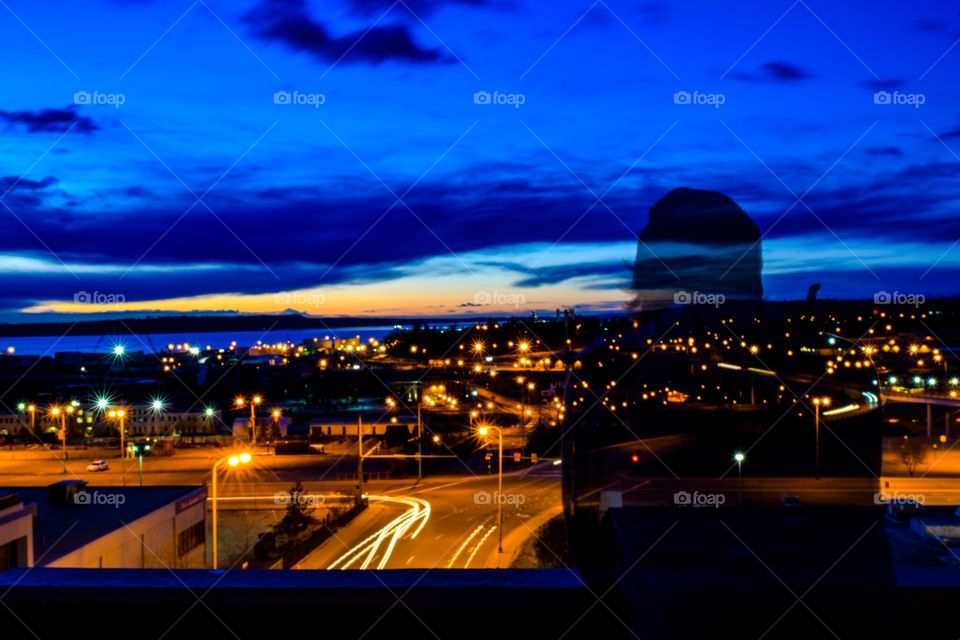 A busy night in downtown Anchorage