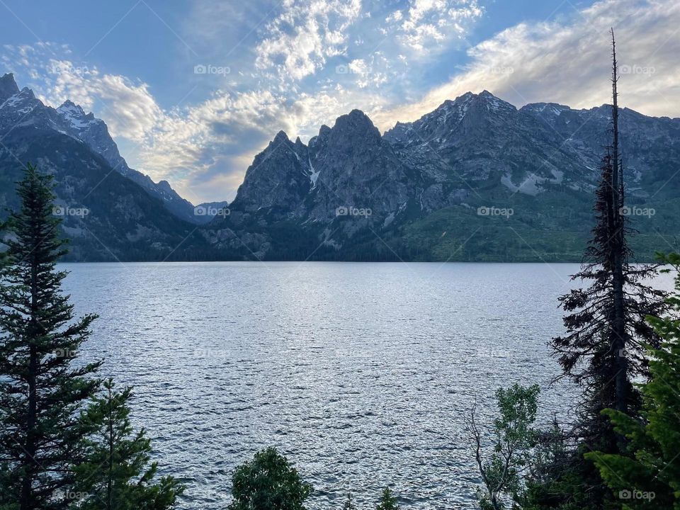 Beautiful Mountain View in the early morning in Georgia. 