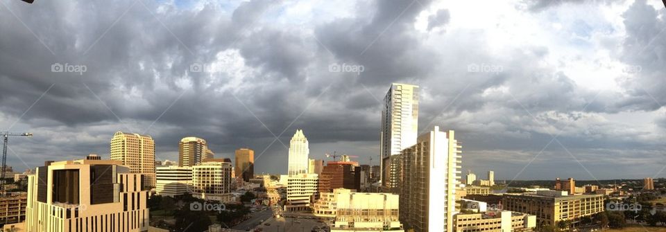Austin, Texas panoramic skyline 