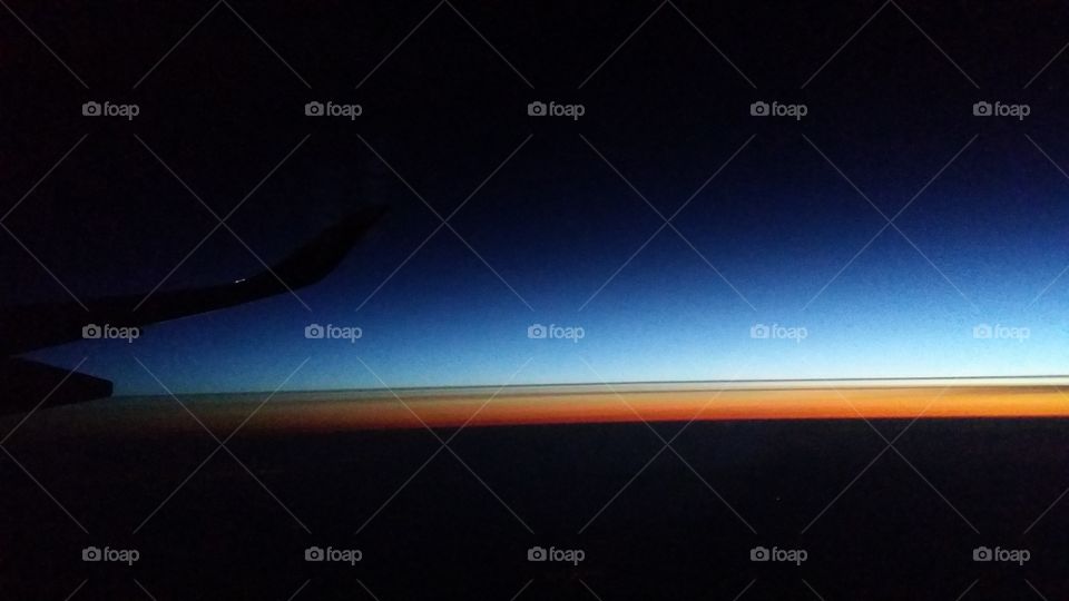Airplane windows view
