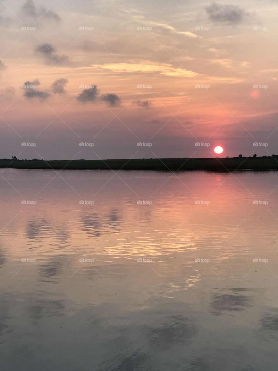 Sunrise over the marsh 