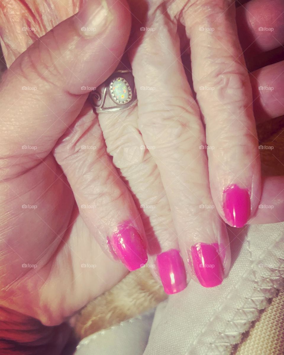 Happy Mother’s Day to the most beautiful grandmother I knew. If I would have known this was the last day I ever was going to paint your beautiful frail hands. I would have painted them more often. Let the angels fly high I love you grandma.