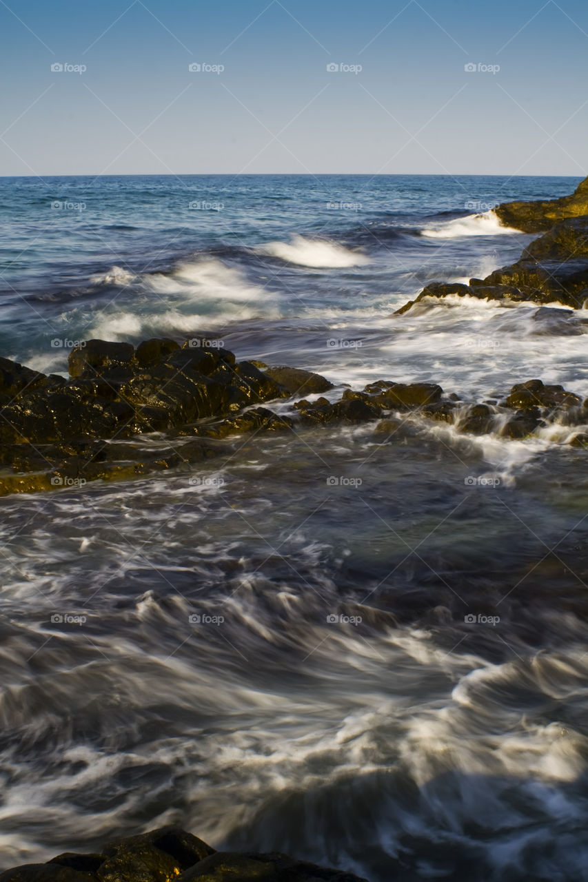 Rocks in the waves