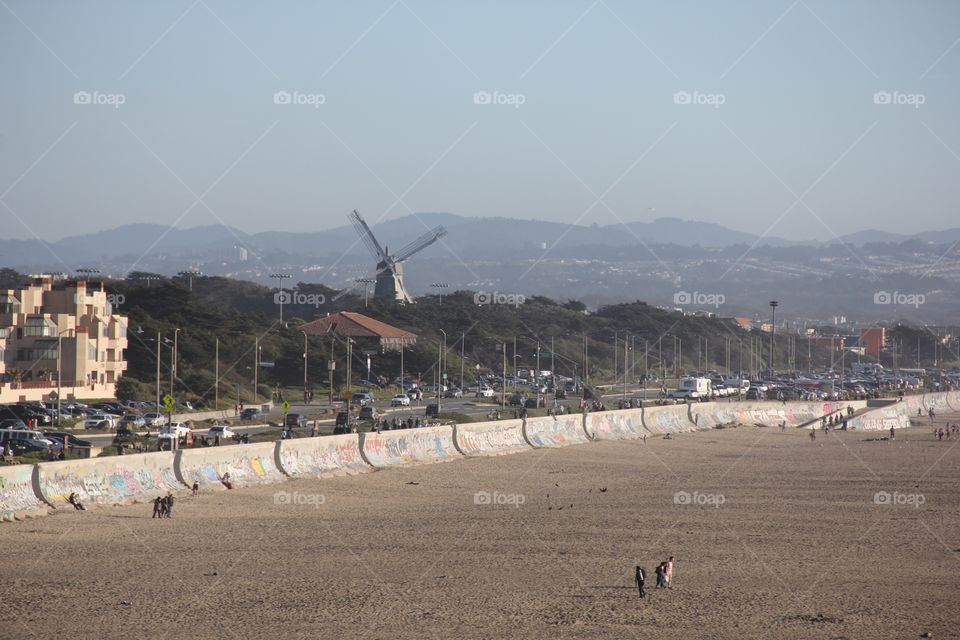 Landscape with windmill 