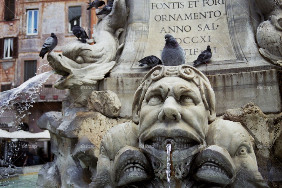 Statue in Piazza della Rotonda Rome, Italy 